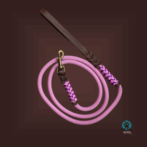 hondenlijnen met een handvat van leer